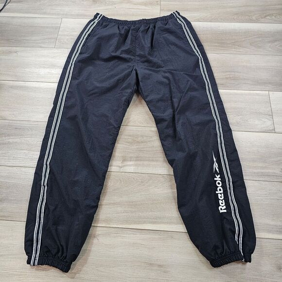 *Reebok Athletic Mens Pant Size L Elastic Waist Made in Taiwan - Picture 1 of 8